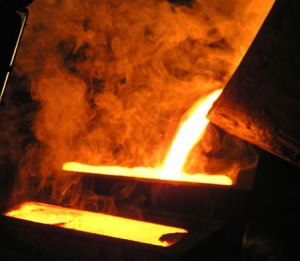 Refinery-gold-pour